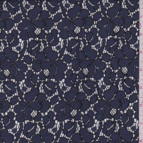 Ink/Black Floral Bloom Lace