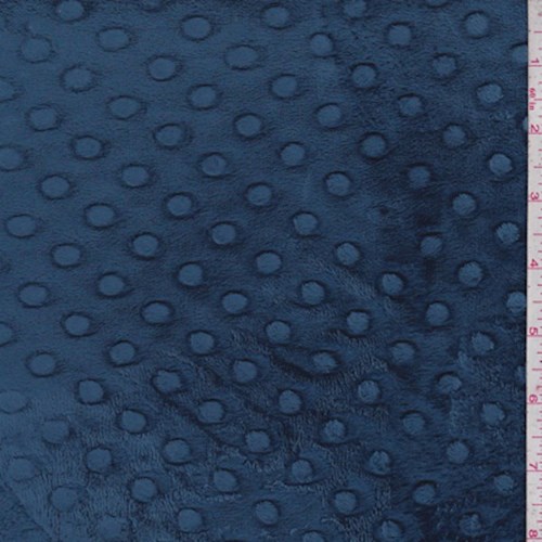 Dark Blue Minky Dot