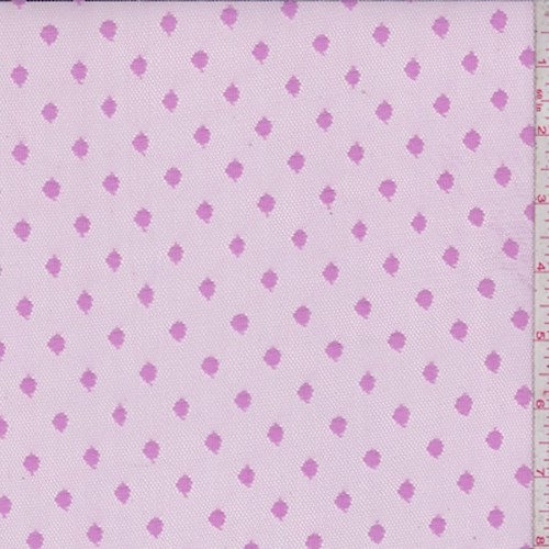 Orchid Pink Dot Tulle