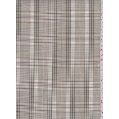 Tan Glen Plaid Cotton