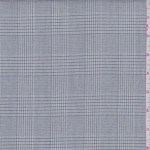 Grey/Charcoal/White Plaid Suiting