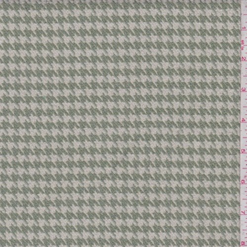 Jade Green/Pearl Houndstooth Brushed Jacketing