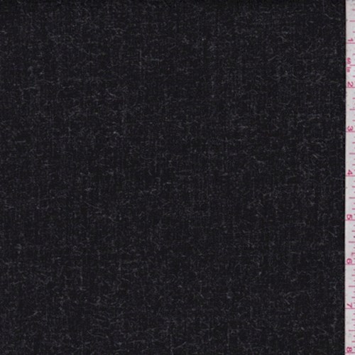Black/White Wool Blend Suiting