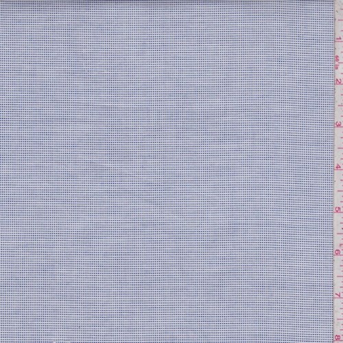 *1 3/4 YD PC--Dark Blue/White Mini Grid Shirting