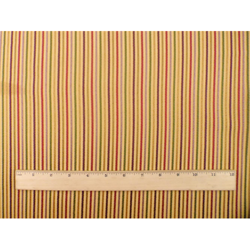 *3 YD PC--Mustard Yellow/Multi�Rib Stripe Home Decorating Fabric