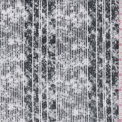 Slate/White Marble Stripe Scuba Knit