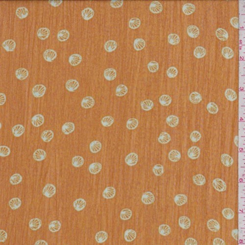 Harvest Gold Shell Crinkle Chiffon