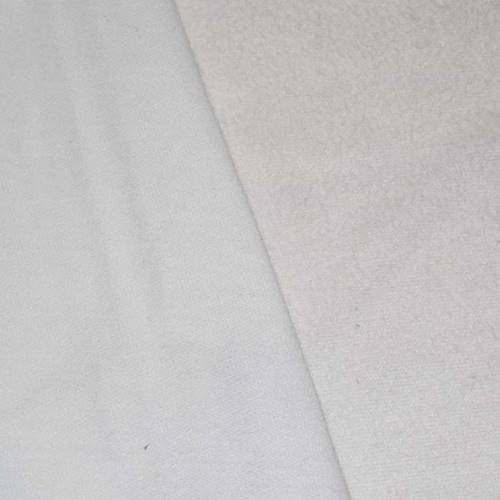 White Brushed Back Knit Fleece DFW11304