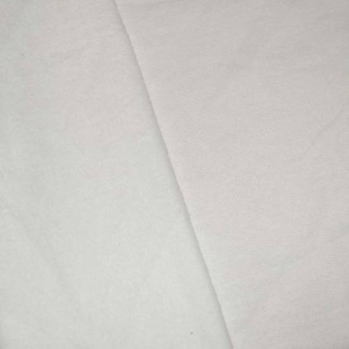 Basic White Cotton Sweatshirt Fleece DFW11331