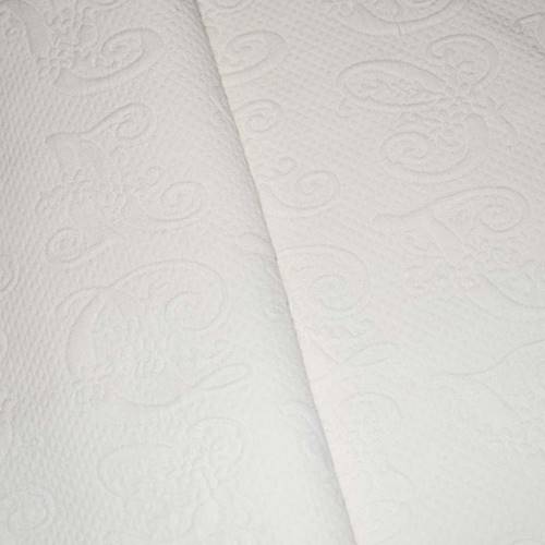 *5 3/4 YD PC -- Cream Ivory Alphabet Cloque Home Decorating Fabric DFW3964-X