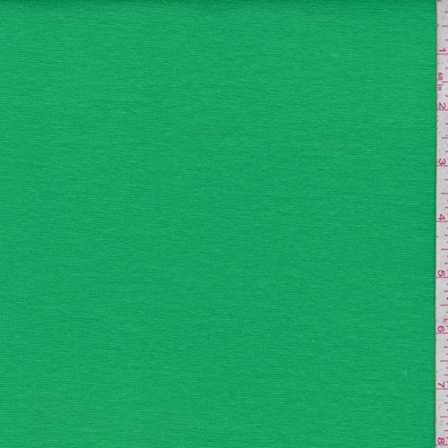 Cricket Green Cotton Interlock Knit