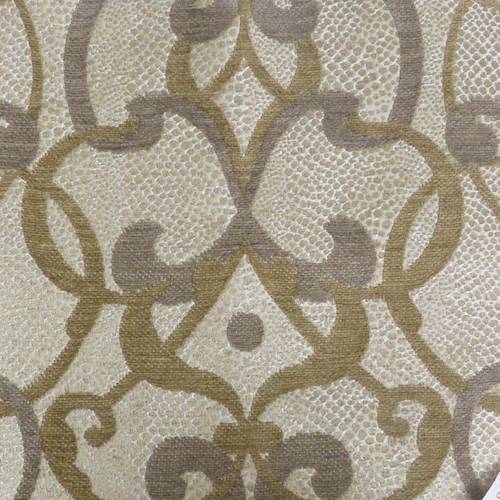 Beige/Brown Baroque Trellis Jacquard Decorating Fabric DFW58971B
