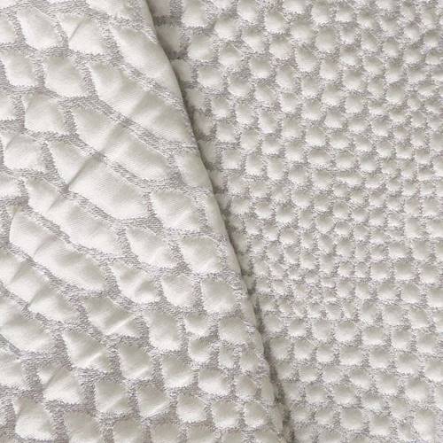 Pearl/Silver Cobra Argent Matelasse Home Decorating Fabric DFW58973B