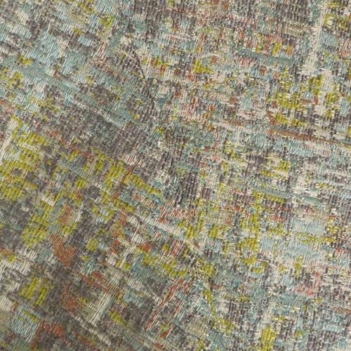 Teal/Orange/Multi Abstract Texture Jacquard Decorating Fabric DFW58978B