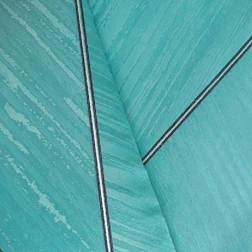 Aqua Teal/Black Abstract Line Jacquard Decorating Fabric DFW58980B