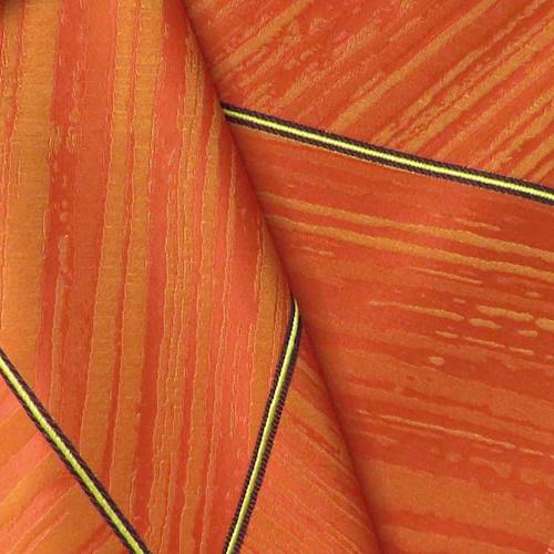 Bright Orange/Yellow Abstract Line Jacquard Decor Fabric DFW59059B