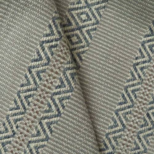 Taupe/Navy/Multi Tribal Stripe Woven Home Decorating Fabric DFW59087B