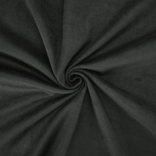 *2 1/8 YD PC--Ebony Black Suede Knit