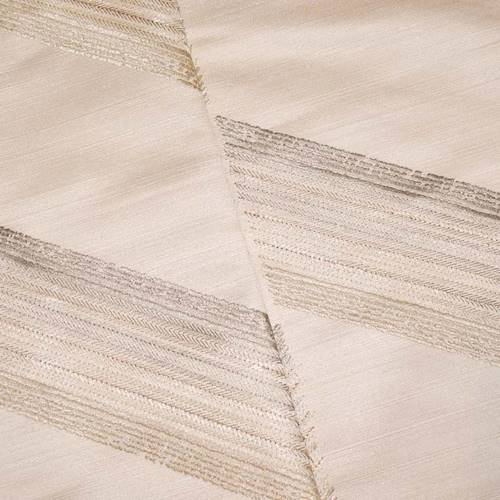 Pearl Beige/Gold/Multi Chevron Embroidered Decor Fabric DFW59481