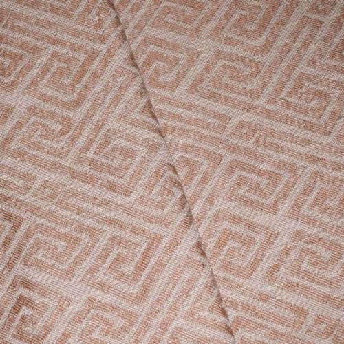 Tan Beige/Mist Gray Greek Key Jacquard Decorating Fabric DFW59516
