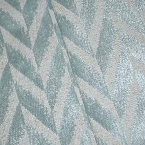 Beachy Teal/Beige Abstract Velvet Jacquard Decor Fabric DFW59538