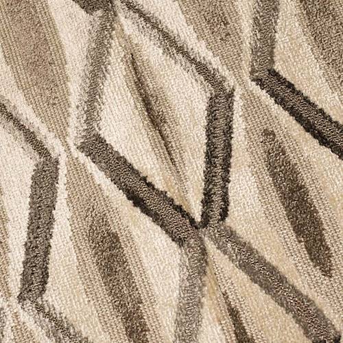 Beige/Brown/Multi Abstract Diamond Velvet Decorating Fabric DFW59543