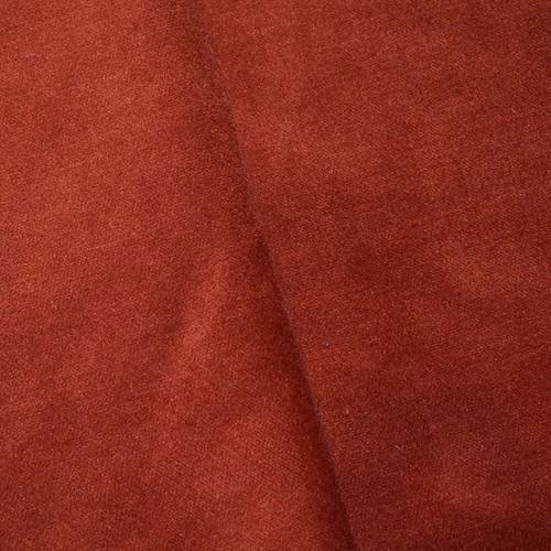 Deep Rustic Orange Velvet Woven Home Decorating Fabric DFW59545