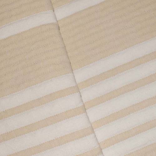 Beige/White Stripe Cloque Home Decorating Fabric DFW59628
