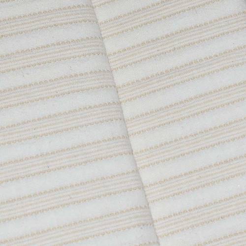 Off-White/Beige Stripe Cloque Woven Home Decorating Fabric DFW59637