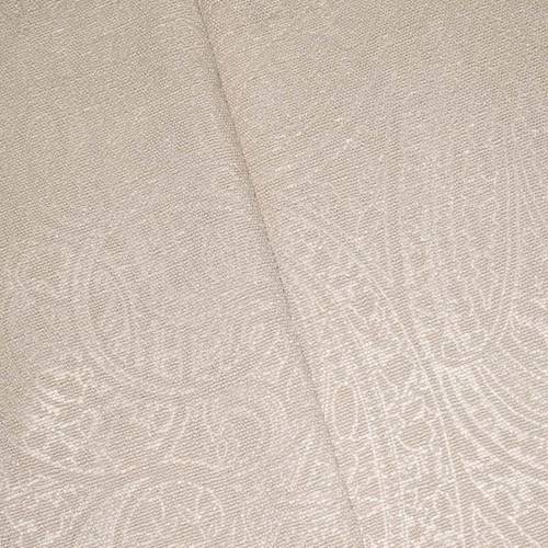 Pearl/Beige Textured Paisley Jacquard Home Decorating Fabric DFW59647