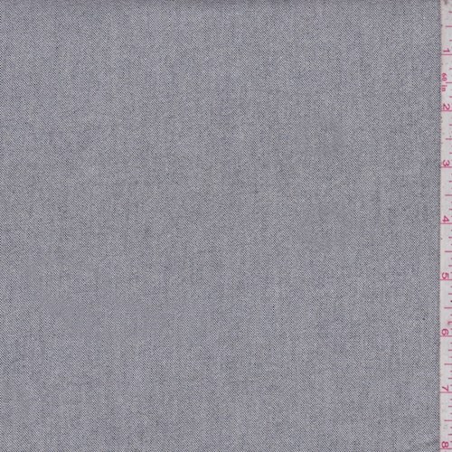 Slate Black Cotton Oxford