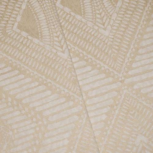 Lux Beige/White Tribal Diamond Damask Home Decorating Fabric DFW59851