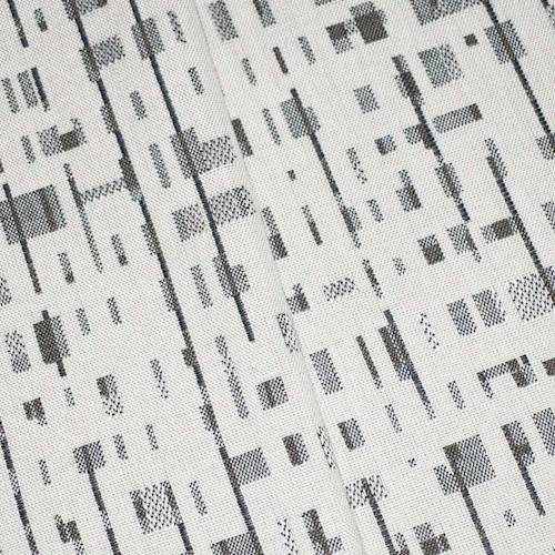 White/Multi Indoor/Outdoor Abstract Jacquard Decor Fabric DFW59864