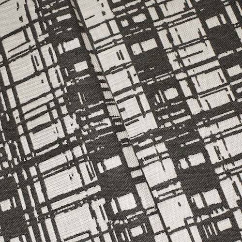Gray/White Indoor/Outdoor Abstract Jacquard Decor Fabric DFW59870