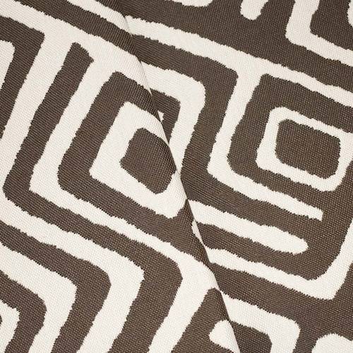 Brown/Mist Indoor/Outdoor Abstract Jacquard Decor Fabric DFW59874