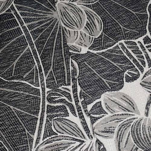 Black/Gray/White Floral Jacquard Home Decorating Fabric DFW59895