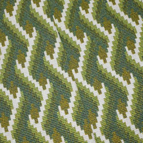 *6 YD PC -- Grass Green/Multi Chevron Pixel Jacquard Decor Fabric DFW59906