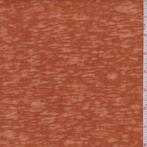 Pumpkin Orange Slubbed Sweater Knit