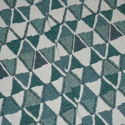 Spearmint/Multi Abstract Triangle Tapestry Decor Fabric DFW59914