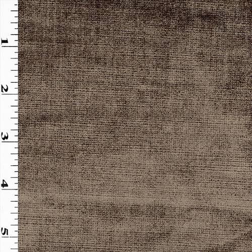 *5 YD PC--Shimmer Brown Textured Velvet Home Decorating Fabric