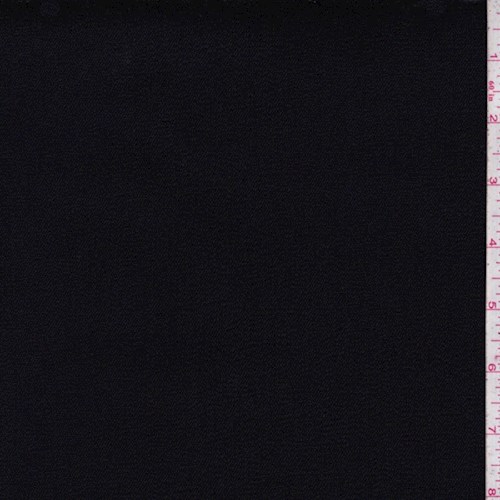 *2 3/4 YD PC--Black Stretch Crepe Denim