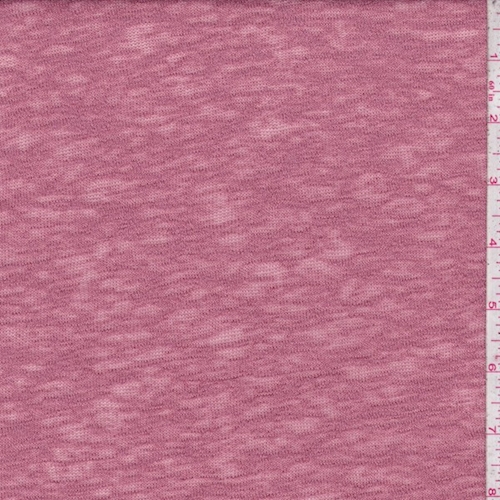Dark Blush Pink Slubbed Sweater Knit