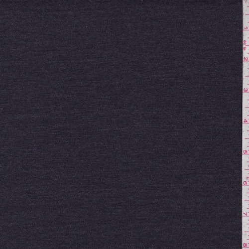 Heather Dark Navy Cotton Twill