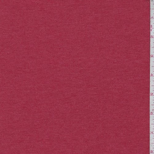 Heather Red Cotton Interlock Knit