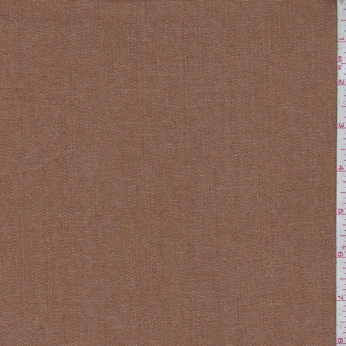 Toffee Brown Stretch Denim