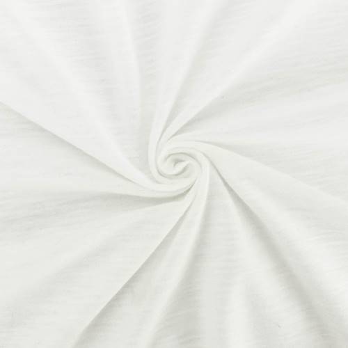 *2 5/8 YD PC--Cream White Slub Jersey Knit