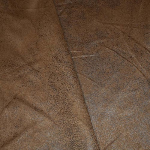 Antique Brown Texture Printed Suede Home Decorating Fabric DFW59700