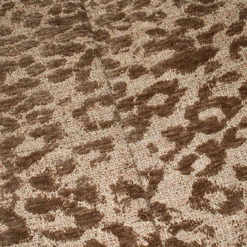 Brown/Beige/Orange Leopard Chenille Jacquard Decor Fabric DFW59750