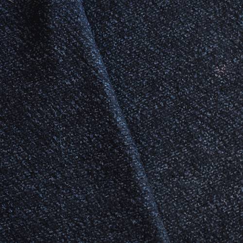 *4 1/4 YD PC--Black/Night Navy Boucle Textured Wool Blend Sweater Knit