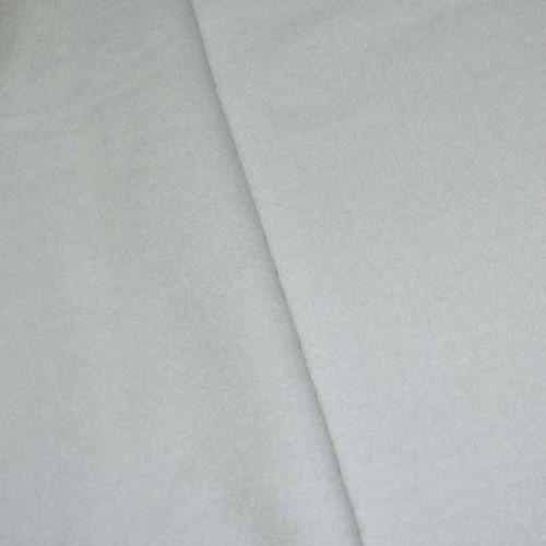 Cement Foggy White Wool Blend Brushed Fleece Knit DFW11343